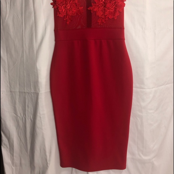 MISSGUIDED - Red Dress - Picture 2 of 4